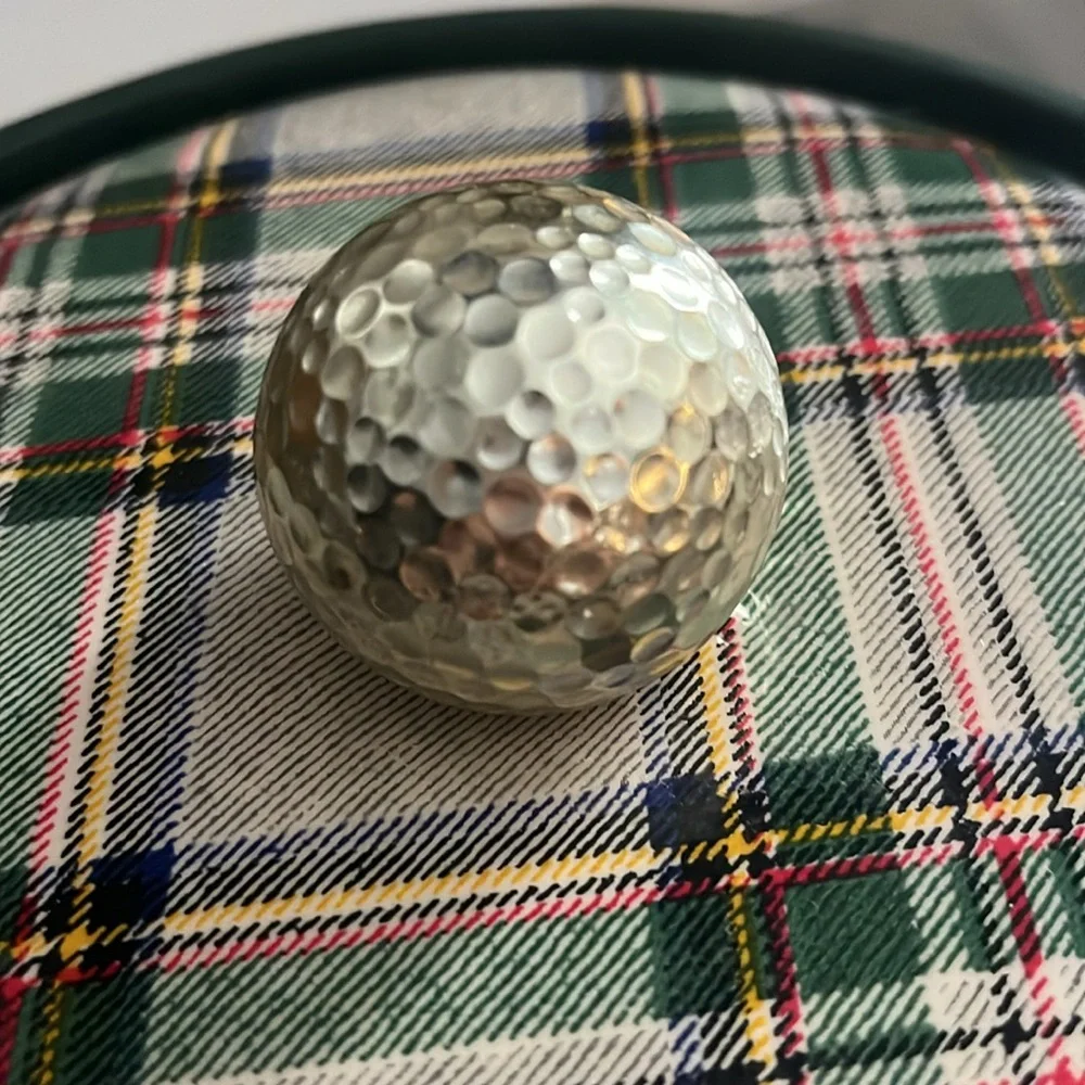GREEN PLAID GOLF ICE BUCKET